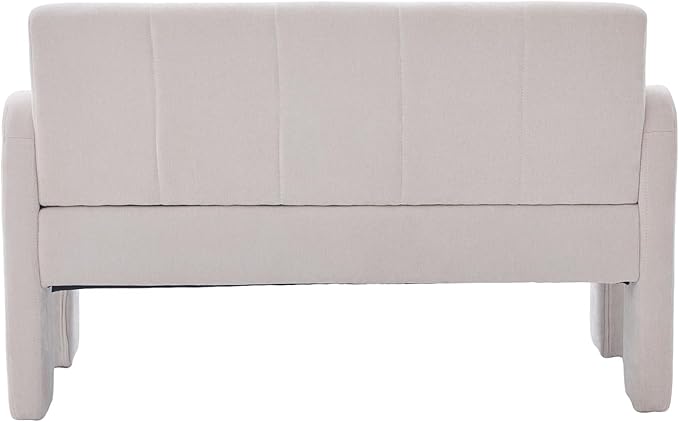 Nordic Modern Double Armchair Living Room &amp Bedroom Compact Upholstered Sofa Leisure Sofa Comfortable Seating with Dual Armrests Can be paired with a single chair for Living RoomBedroom (BEIGE)