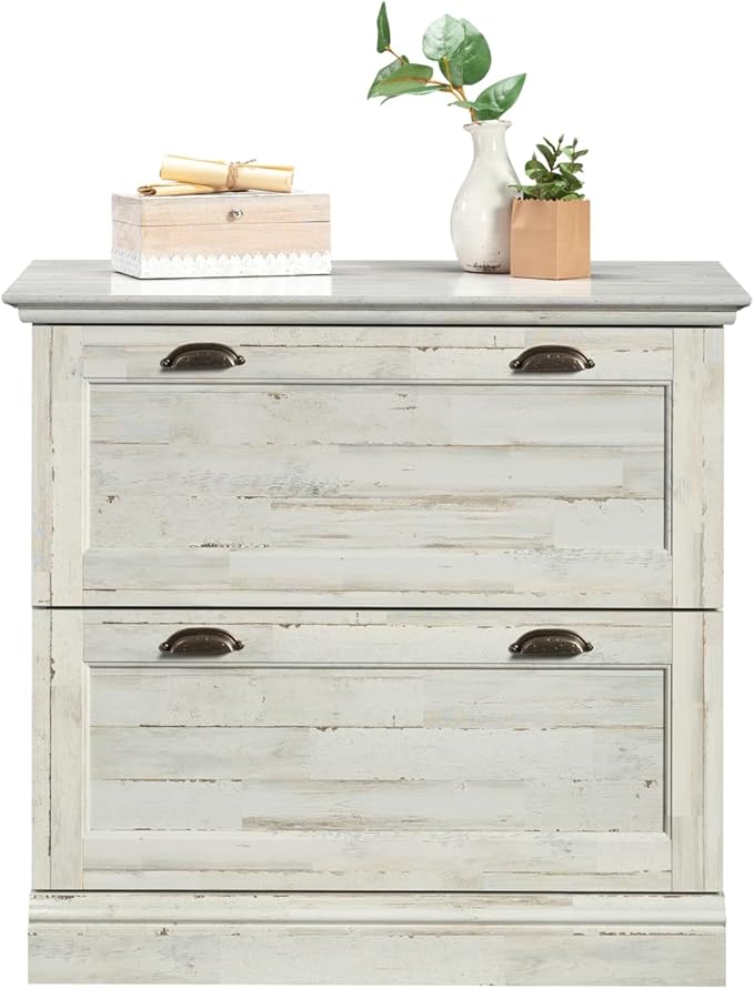 2 Drawer Small File Cabinet with Lock Under Desk Locking Drawers Engineered Wood Storage Cabinet Organizer for Home OfficeAssembly RequiredWhite
