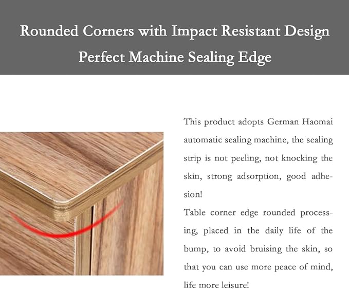 Wooden Filing Cabinet Filing Cabinet Home Office Drawer Cabinet Office Pedestal Drawer Cabinet Trolley Recessed Handles for Office and HomeOffice Storage Cabinet