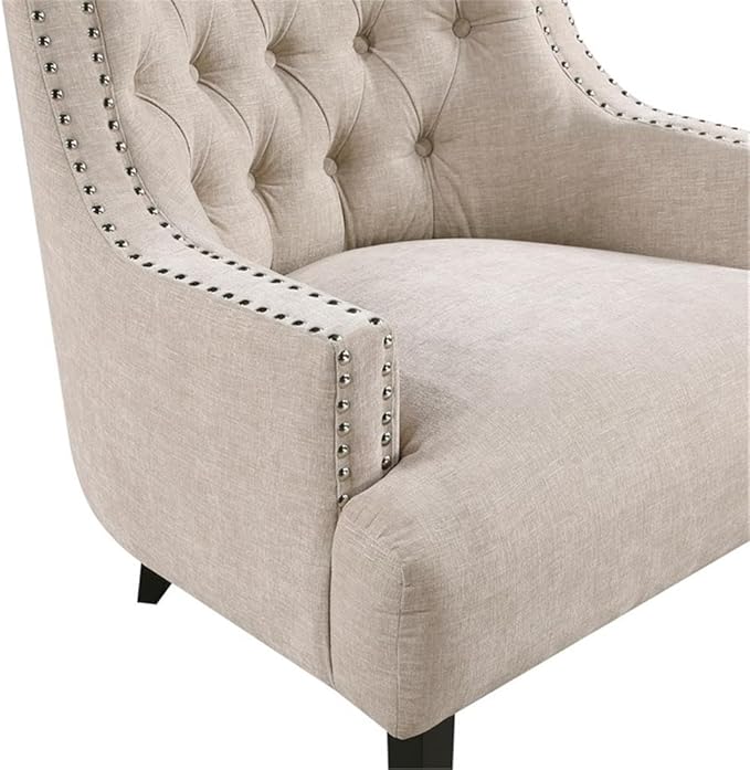 Lexicon Charisma Chenille Accent Chair in Beige