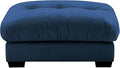 Sectional Couch Ottoman Navy Blue