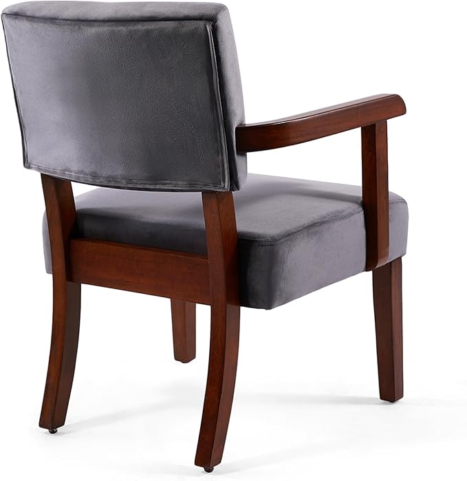Modern Accent Chair Upholstered Living Room Chairs with Wood Frame Oversized Reading Armchair for Bedroom Waiting Room