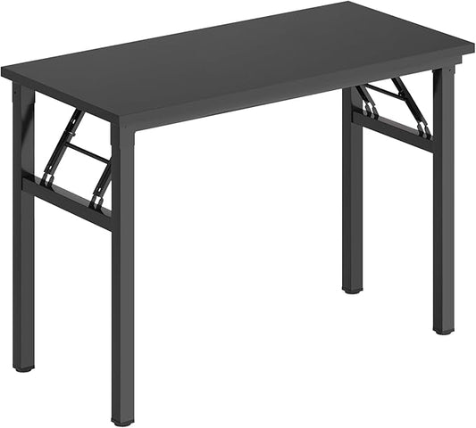 SDHYL 39 inchesNo Assembly Foldable Computer Desk for Home Office Workstation Study and Writing Black