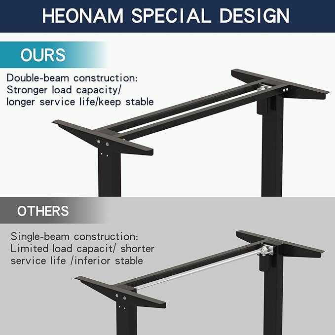55 Inch Computer Desk Large Office Desk for Home Office Modern Writing Table with Sturdy Metal Frame