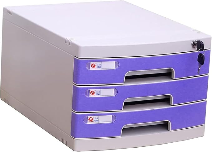 Desk with Lockable Drawers Mobile Filing Cabinet 3 Drawer File Cabinet Drawer Organiser Multi-Drawer Desktop Organiser