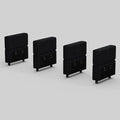 Belffin Modular Sectional Sofa Armrest Backrest Module for Sectional Couch Side Part Armrest/Backrest (Set of 4) Corduroy Black