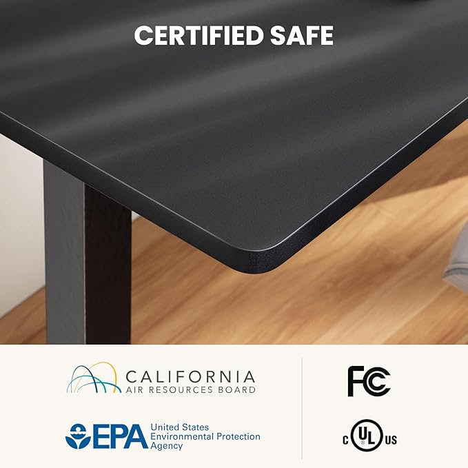 ErGear L Shaped Standing Desk 75 x 63 Electric Adjustable Height Sit Stand Desk Ergonomic Large Computer Table Left &amp Right Interchangeable Installation Suitable for Home Office Use Black