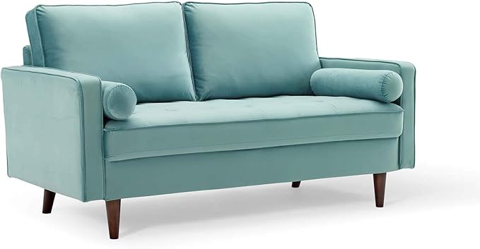 Modway Valour Performance Velvet Loveseat Mint Valour Performance Velvet Loveseat