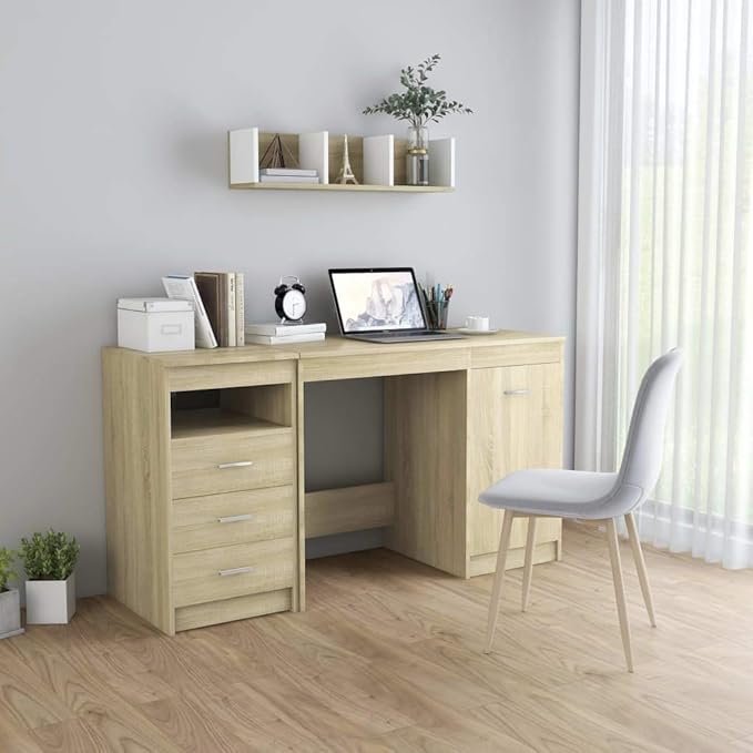 vidaXL  Trendy Sturdy desks for Home Office workspace—Functional Minimalist Compact Made from Engineered Wood