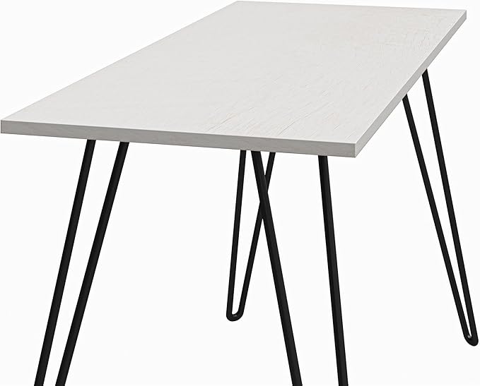 Multifunctional Computer Gaming Desk and Home Office Corner Desks Adjustable Work Standing Desks Feature Bedroom Craft Study TableWhiteOak
