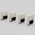 Belffin Modular Sectional Sofa Armrest Backrest Module for Sectional Couch Side Part Armrest/Backrest (Set of 4) Velvet Grey