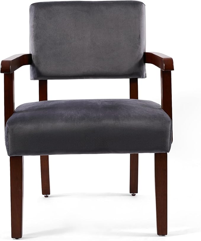Modern Accent Chair Upholstered Living Room Chairs with Wood Frame Oversized Reading Armchair for Bedroom Waiting Room