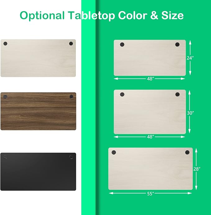 COSTWAY 48 x 24 Universal Table Top Solid One-Piece Wood Desktop for Standard &amp Height Adjustable Desk Frame Rectangular DIY Home Office Countertop(Table Top only) (Natural 48 x 24)