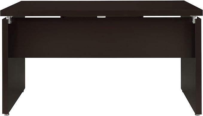 Coaster Home Furnishings - Skylar - Engineered Wood - 55-Inch L-Shape Computer Desk with Slide-Out Keyboard Tray Mobile File Cabinet and Metal Extension Glides - Home Office - Cappuccino - 800891