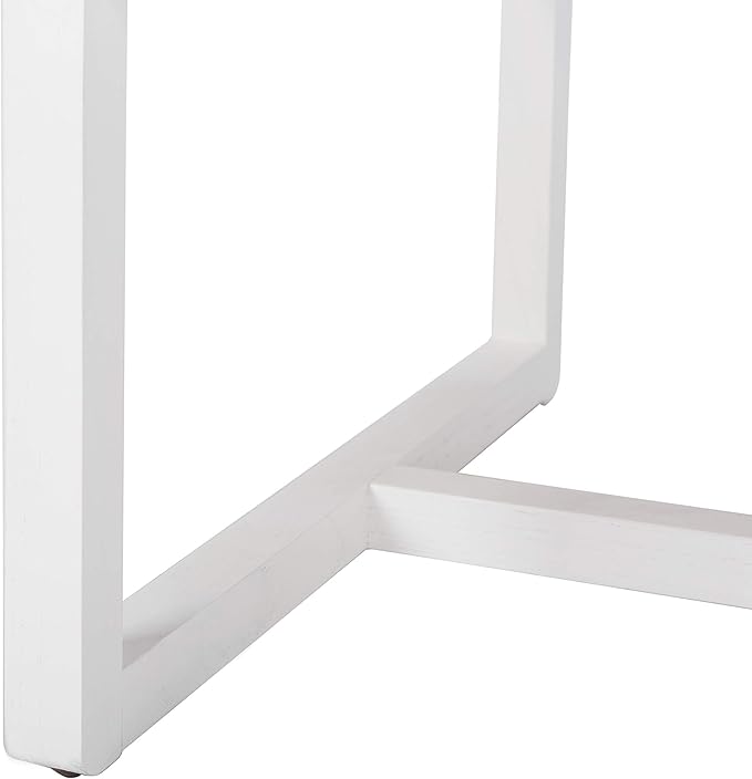 Safavieh Home Lula White and Natural Cane Accent Chair
