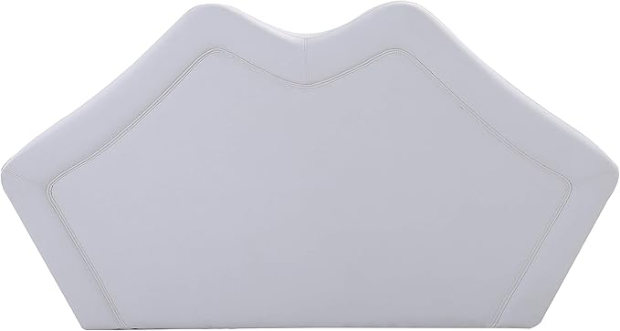 Manhattan Comfort Kiss 61.8 Faux Leather Loveseat Stylish Modern Design Perfect for Living Room or Office Fully Assembled High-Density Foam Cushions Durable Faux Leather Upholstery White
