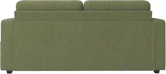 67 Small Loveseat Couch with Storage USB Charging and Cup Holder Space Saving Furniture Modern Chenille Love Seat Sofa Small Couches for Small Spaces Bedroom Apartment Olive Green