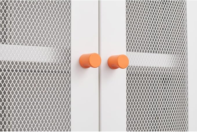 Suitable for Steel Storage cabinets in Living Rooms Kitchens and bedrooms and Office File Cabinet 2 Movable partitions (WG-White)