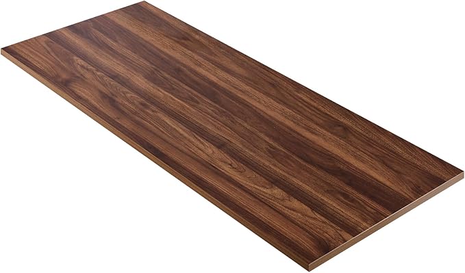 Kaboon 60x28 inches Tabletop Solid One-Piece Desktop for Sit Stand Desk Double Desks L Desk DIYWood Countertop Home or Commercial Use1 inch Thick 27.56 D x 59.1 W Dark Walnut