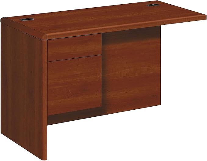 HON 10700 Series Left Desk Ret Credenza Cognac