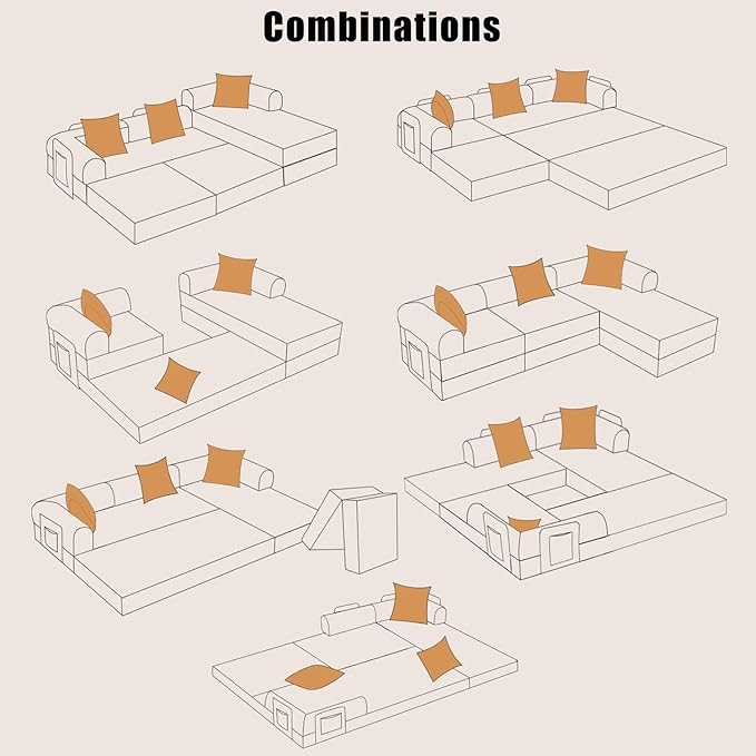 Convertible Folding Sofa Bed Modern Futon L Shaped Sleeper Sofa Fold Out Couch Bed with Gold Fixed Frame Modular Floor Sofas Comfy Corduroy Boneless Couches for Living Room (108 Yellow)