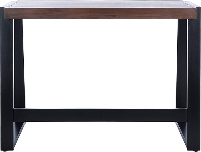 SAFAVIEH Home Collection Dennings Modern Farmhouse Walnut/Black Desk
