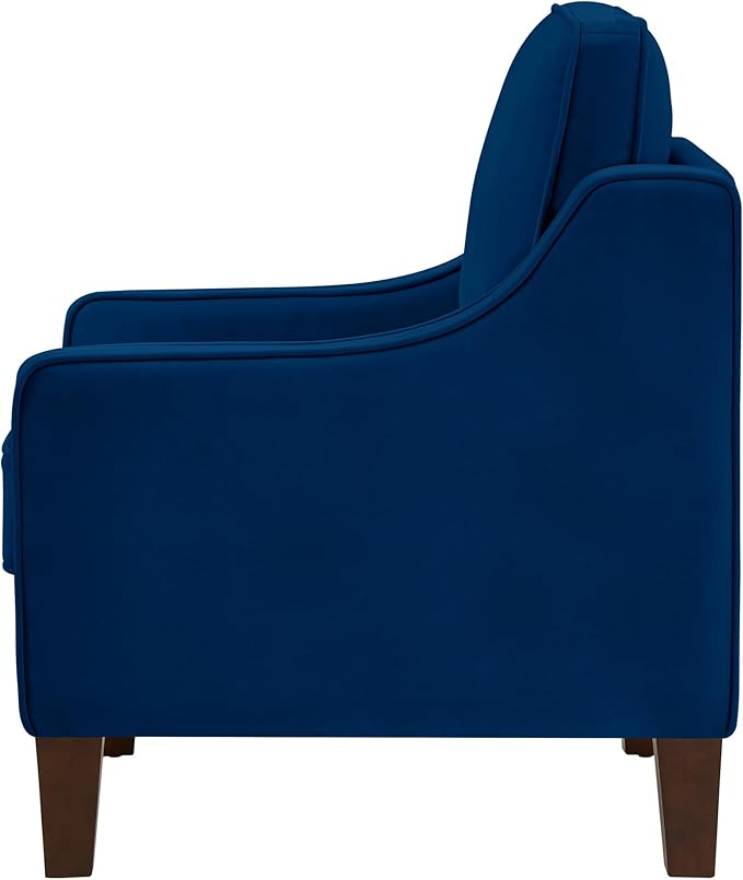 JOSHEN 52 Premium Velvet Multi-Functional Loveseat Oversized Loveseat Sleeper with Sturdy Solid Wooden Frame Comfy Fabric Deep Seat Couch with Elegant Armrest Design for Living Spaces Navy