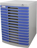 File Cabinet 11/14 Layer File Cabinet A4 Data Cabinet with Lock and Organizer Desktop File Organizer14 Layers
