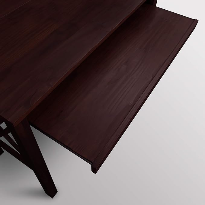 Montego Folding Desk with Pull-Out-Espresso