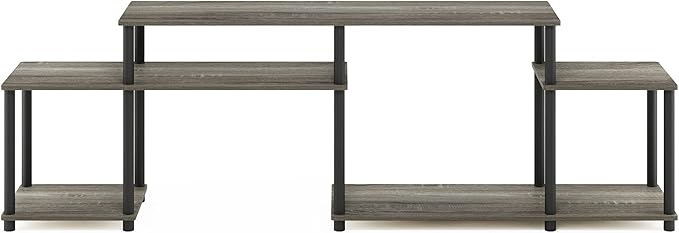Furinno Turn-N-Tube Handel Stand for TV up to 55 Inch French Oak