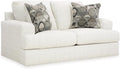 Signature Design by Ashley Karinne Coastal Loveseat with Non-skid Legs White
