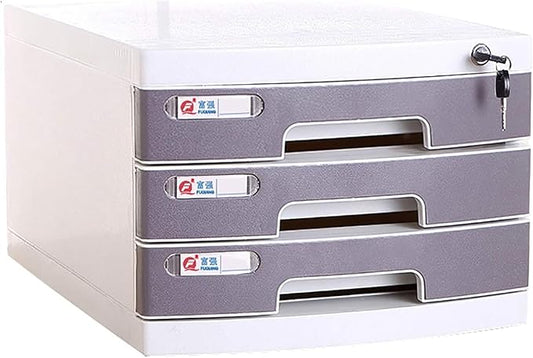 File Cabinet Flat File Cabinet Drawer Organizer 2/3/4/5 Layers with Lockable Environmentally Friendly Plastic Classification Tags Improve3 Layers