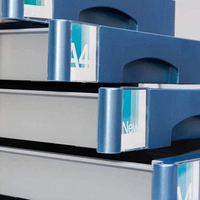 vase File Storage Cabinet Flat File Cabinets Flat 5 Drawer Lockable Data File Storage Cabinet - Aluminum Alloy - Blue 30x36x30.5cm Home Office Furniture File Box