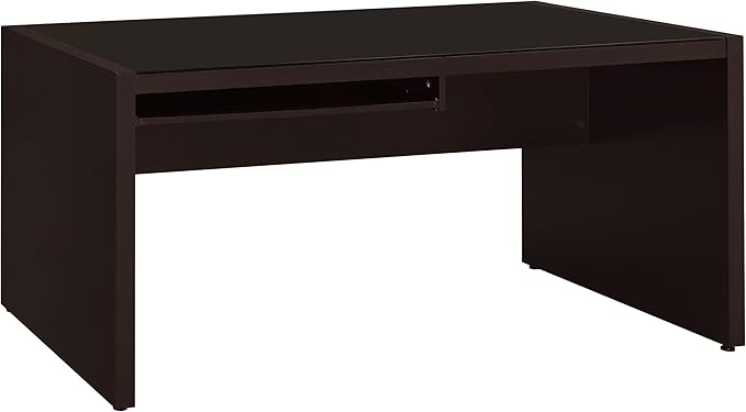 Coaster Home Furnishings - Delwin - Engineered Wood - 47-Inch Lift-Top Computer Desk with Drawers &amp File Cabinet Drawer Without Keyboard Tray Farmhouse Style - Home Office - Rustic Nutmeg - 8009