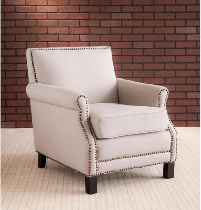 Safavieh Mercer Collection Charles Beige Linen Club Chair