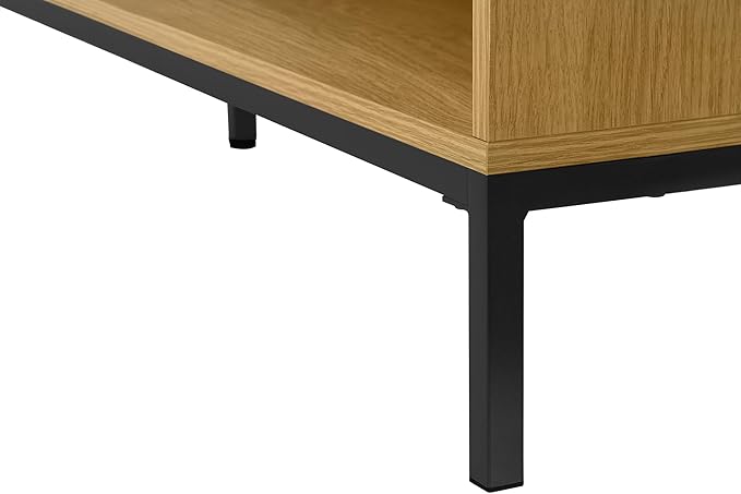 Monarch Specialties 7491 Computer Desk Home Office Corner Storage Drawers 60 Shape Work Laptop Metal Laminate Brown Black Contemporary Modern Desk-60 L Light Oak 60 L x 60 W x 31 H
