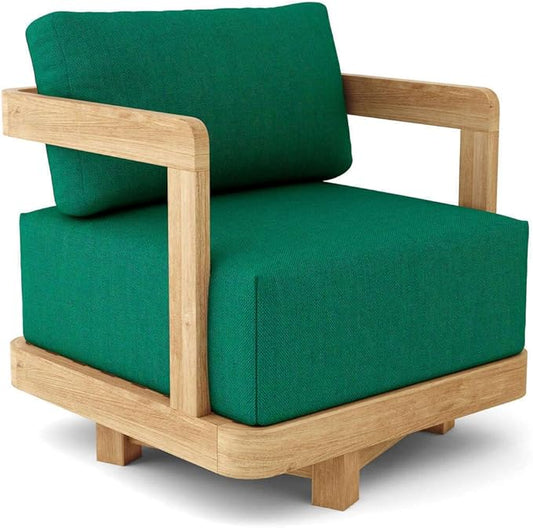 Maykoosh Farmhouse Swivel Armchair - Comfortable Accent Chair for Living Room Bedroom Office