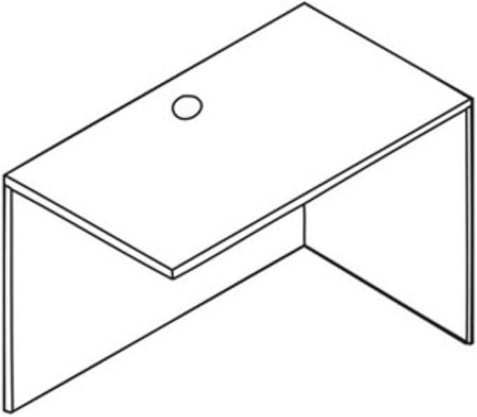Lorell Return Shell 35 by 24 by 29-1/2-Inch Cherry