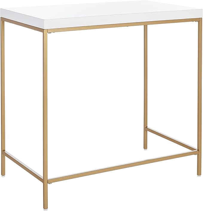 SAFAVIEH Home Collection Cass Contemporary White/Gold Desk