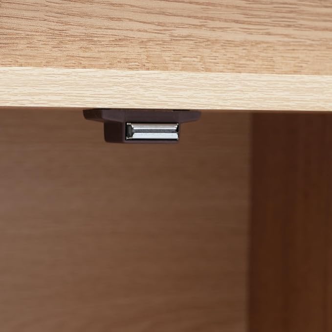 Modern Computer Desk Contemporary Rectangular Credenza Desk Home Storage Table Wood Computer Desk with Storage Drawers and Shelves