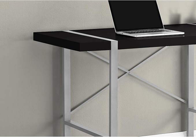 Industrial-Inspired Computer Desk with Storage 48 L Black &amp Grey Modern Home Office