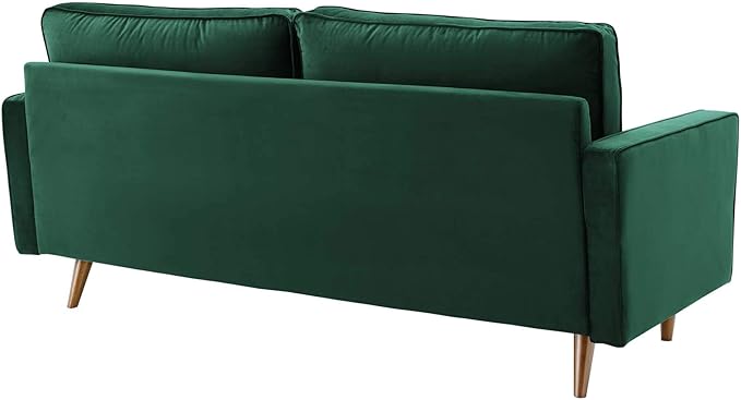 Modway EEI-3764-GRN Valour Performance Velvet Sofa Green