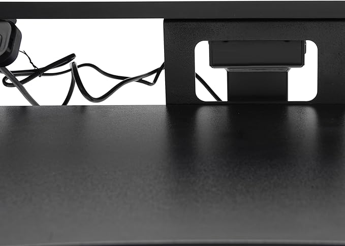 Electric Mobile Height Adjustable Standing Workstation Rolling Electric Podium Desk with Wheels and Keyboard Tray Dual Tiered Standing Desk for Office School Home