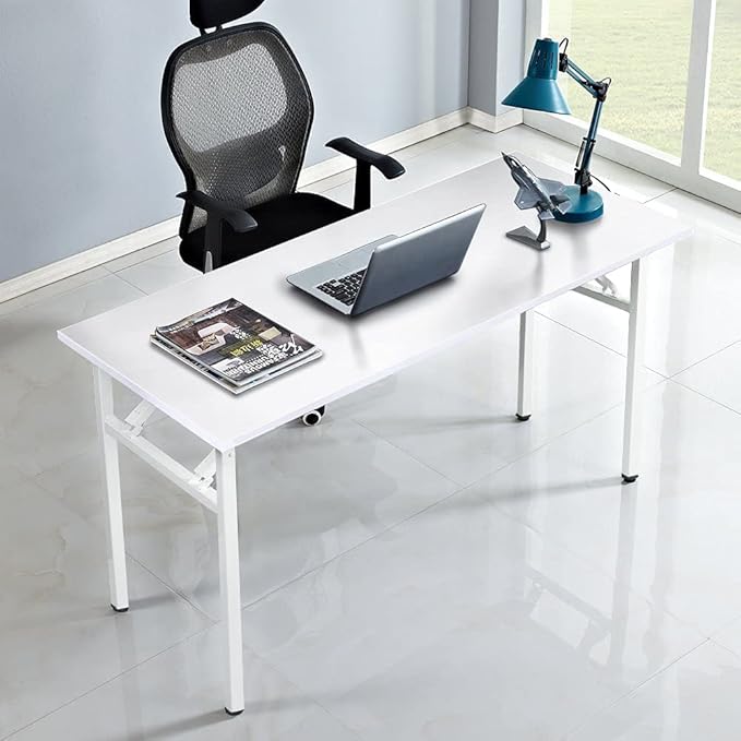 Computer Desk47 Modern Simple Style Folding TablesHome Office Writing Desk Space Saving Foldable Table No Install Needed