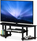 Furinno Turn-S-Tube Wide TV Entertainment Center Dark Walnut