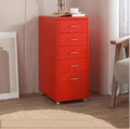 Rolling File Cabinet Small Rolling Filing Cabinet for Home Office for A4 Letter-Size Documents