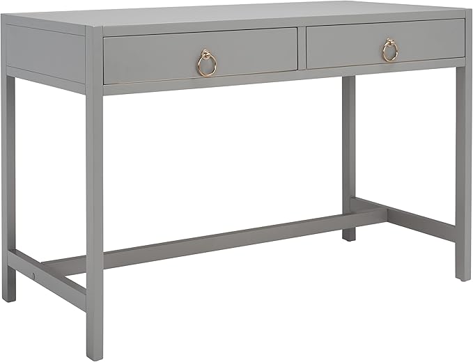 SAFAVIEH Home Collection Esther Grey 2-Drawer Desk