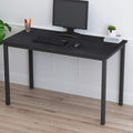 SogesPower 47 inches Computer Desk Study Table PC Laptop Office Desk Workstation for Home Office Black