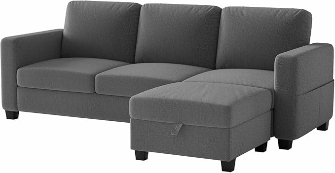 Sectional Couches for Living Room 78 L Shaped Sofa 3 Seat Modern Couch with Storage Ottoman Convertible Couches for Small Space Living Room Bedroom Apartment and Office