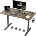 Ywin Electric Height Adjustable Standing Desk with Wheels 63 x 24 inches Ergonomic Stand Up Desk for Home Office